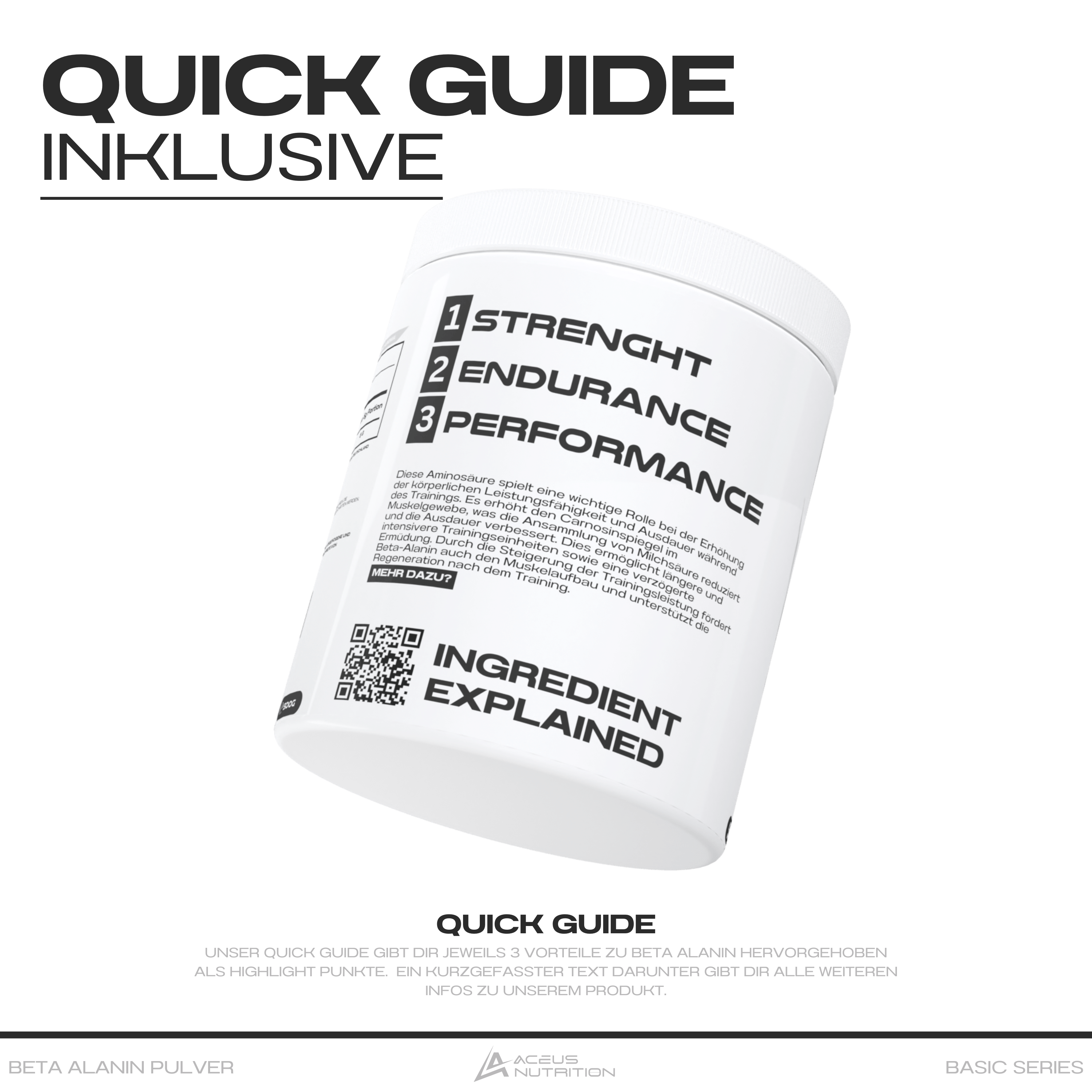 BETA ALANIN - Aceus Nutrition