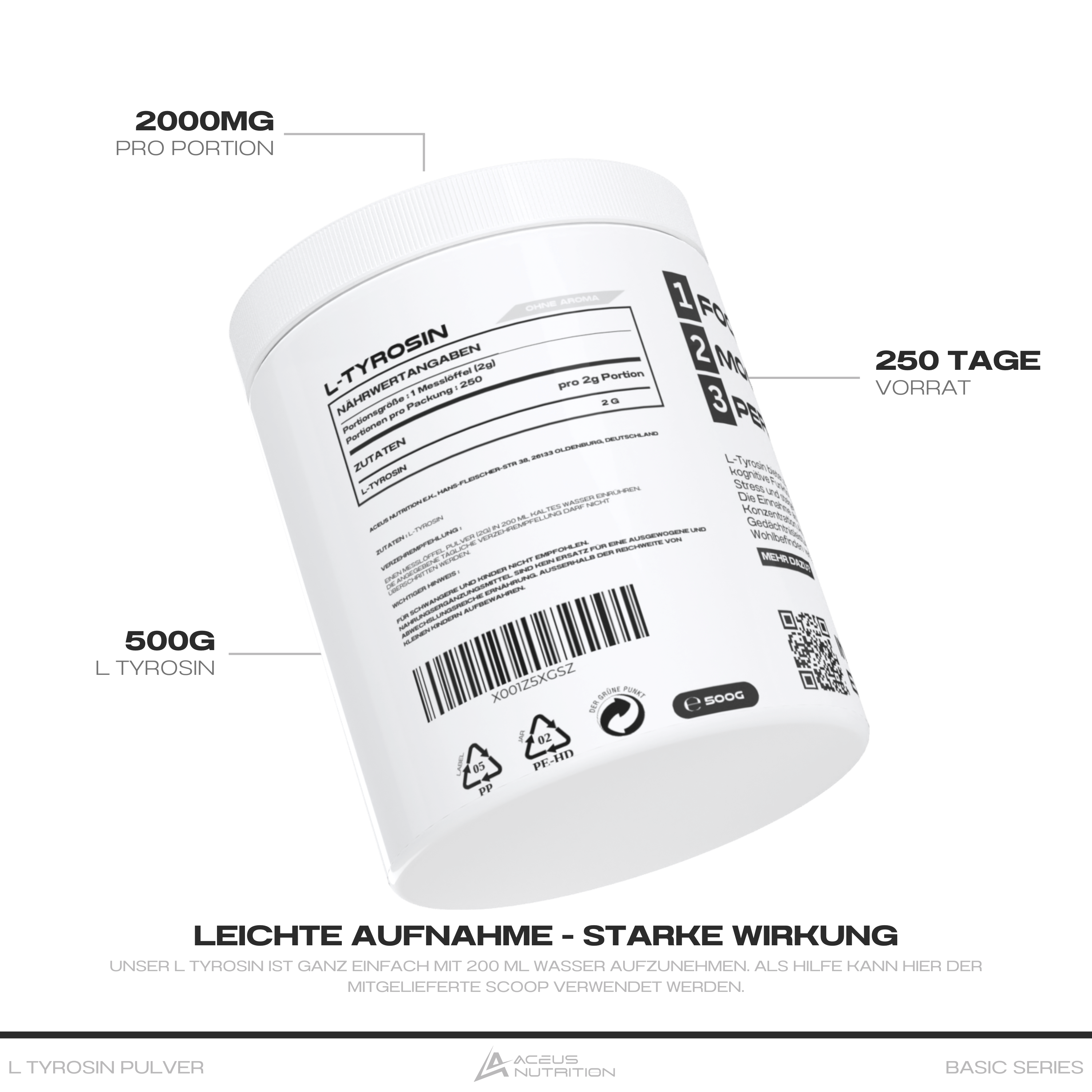 L TYROSIN - Aceus Nutrition