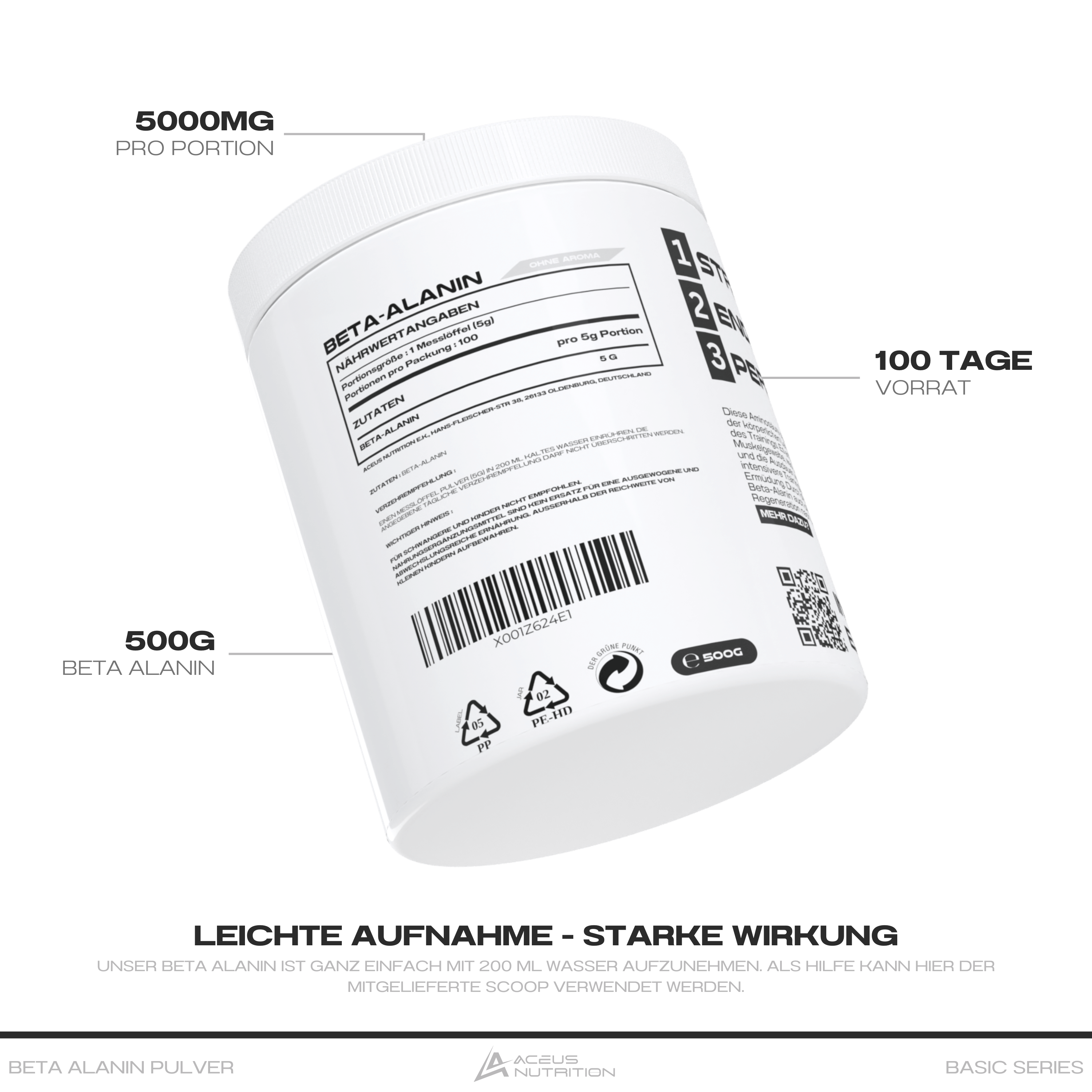 BETA ALANIN - Aceus Nutrition