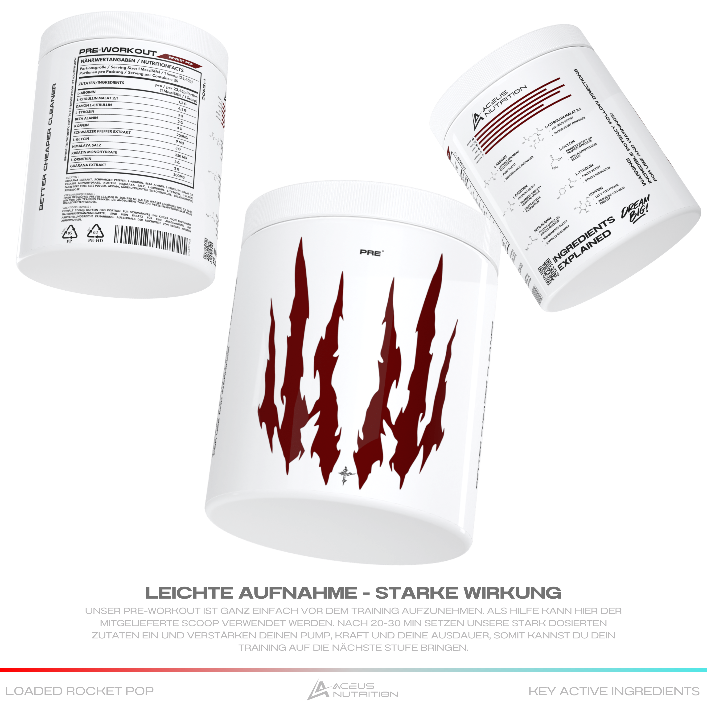 LOADED PRE ROCKET POP - Aceus Nutrition