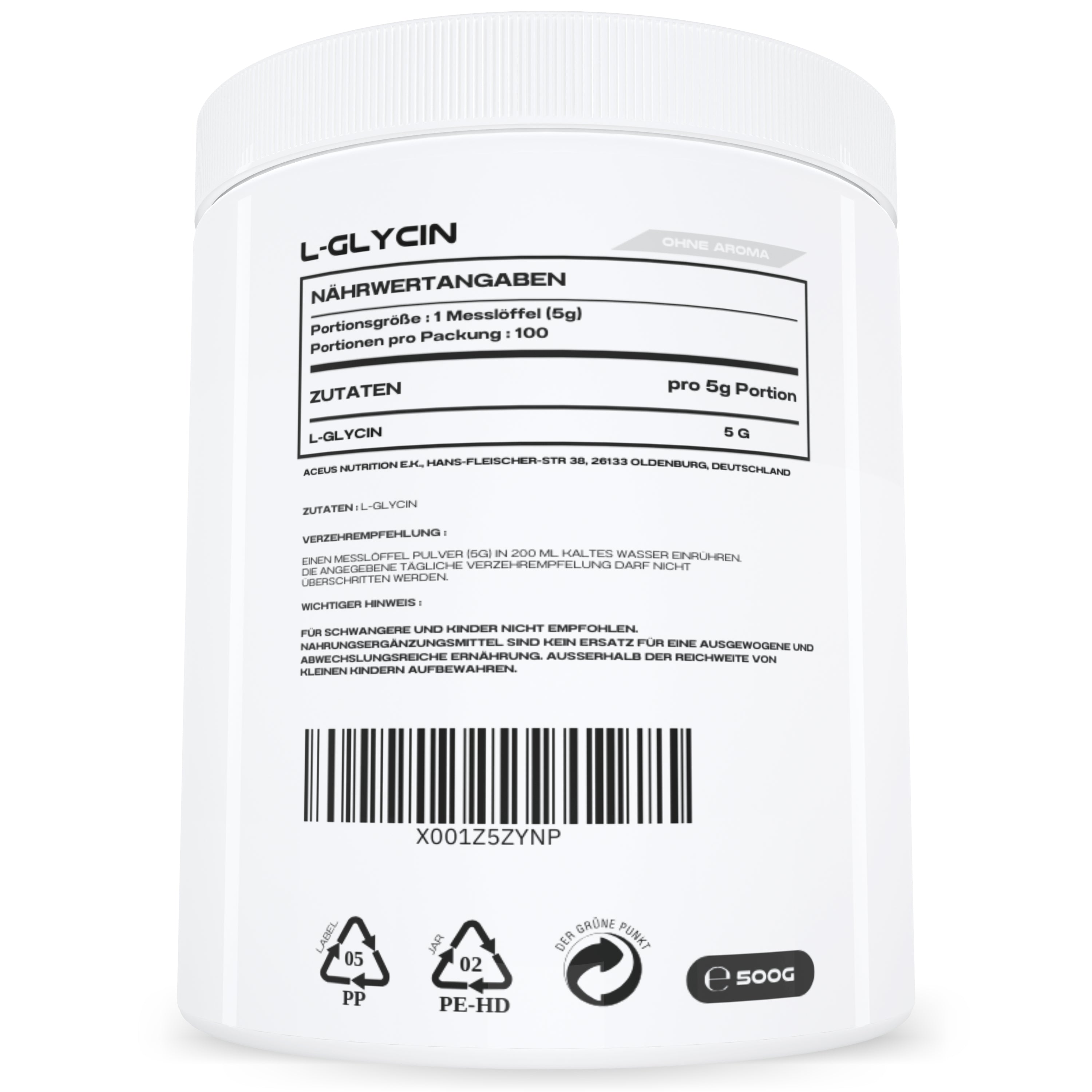 L GLYCIN - Aceus Nutrition