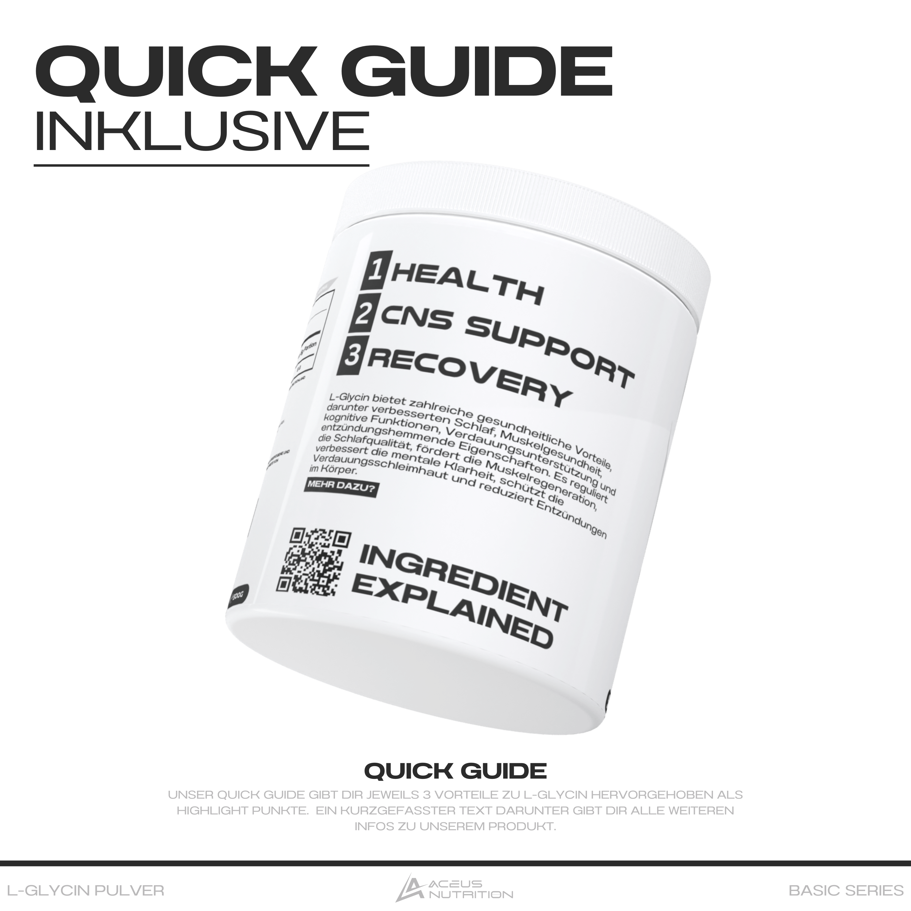 L GLYCIN - Aceus Nutrition